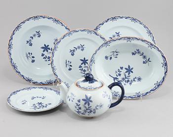 SERVISDELAR, 56 st, porslin, "Ostindia", Rörstrand, 1900-talets andra hälft.