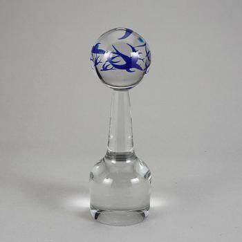 SKULPTUR, glas, Orrefors Expo, Olle Alberius, signerad och dat -78.