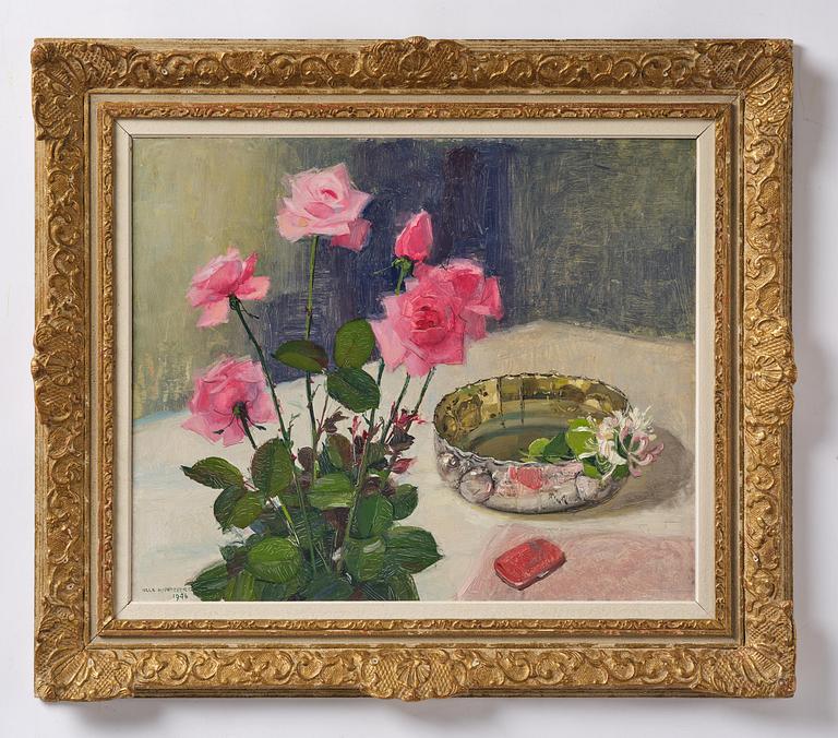 Olle Hjortzberg, Still life with roses.