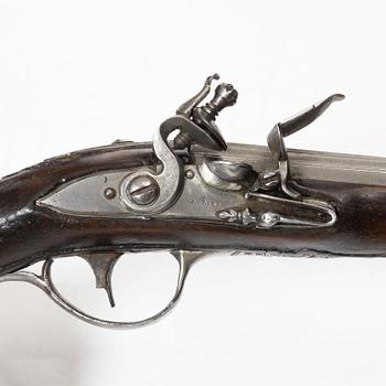 Flintlock pistol, attributed to Angelo Bini, Italy, late 18th century.