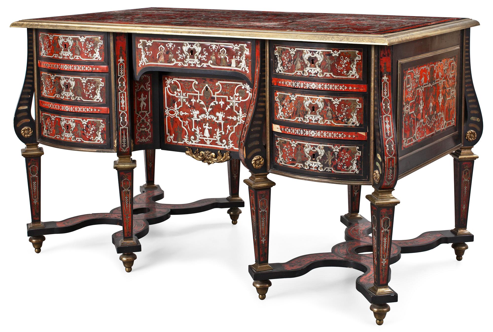 SKRIVBORD. Charles Boulles art. Barockstil, 1800-tal.