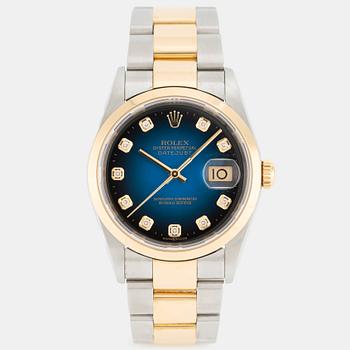 Rolex, Datejust, "Blue Diamond Vignette Dial", ca 2002.