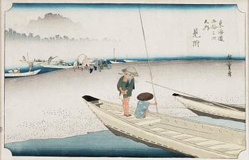 Ando Utagawa Hiroshige, after, a woodblock print in colours, later part of the 19th Century.