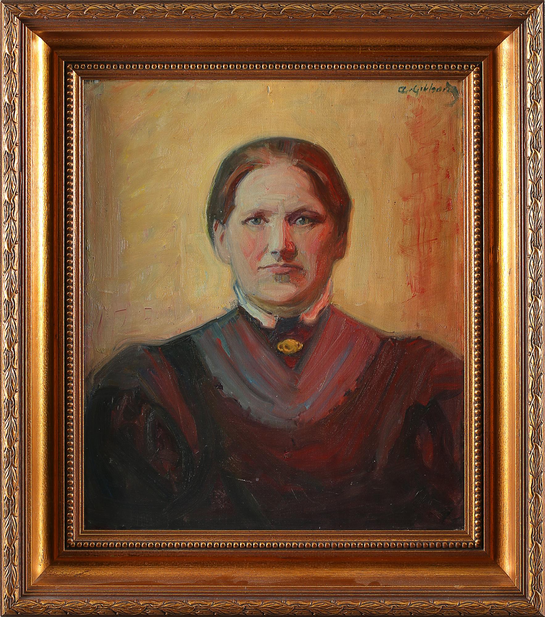 ALBERT GEBHARD, olja på duk, signerad.