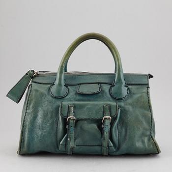 CHLOÉ, a green leather bag.