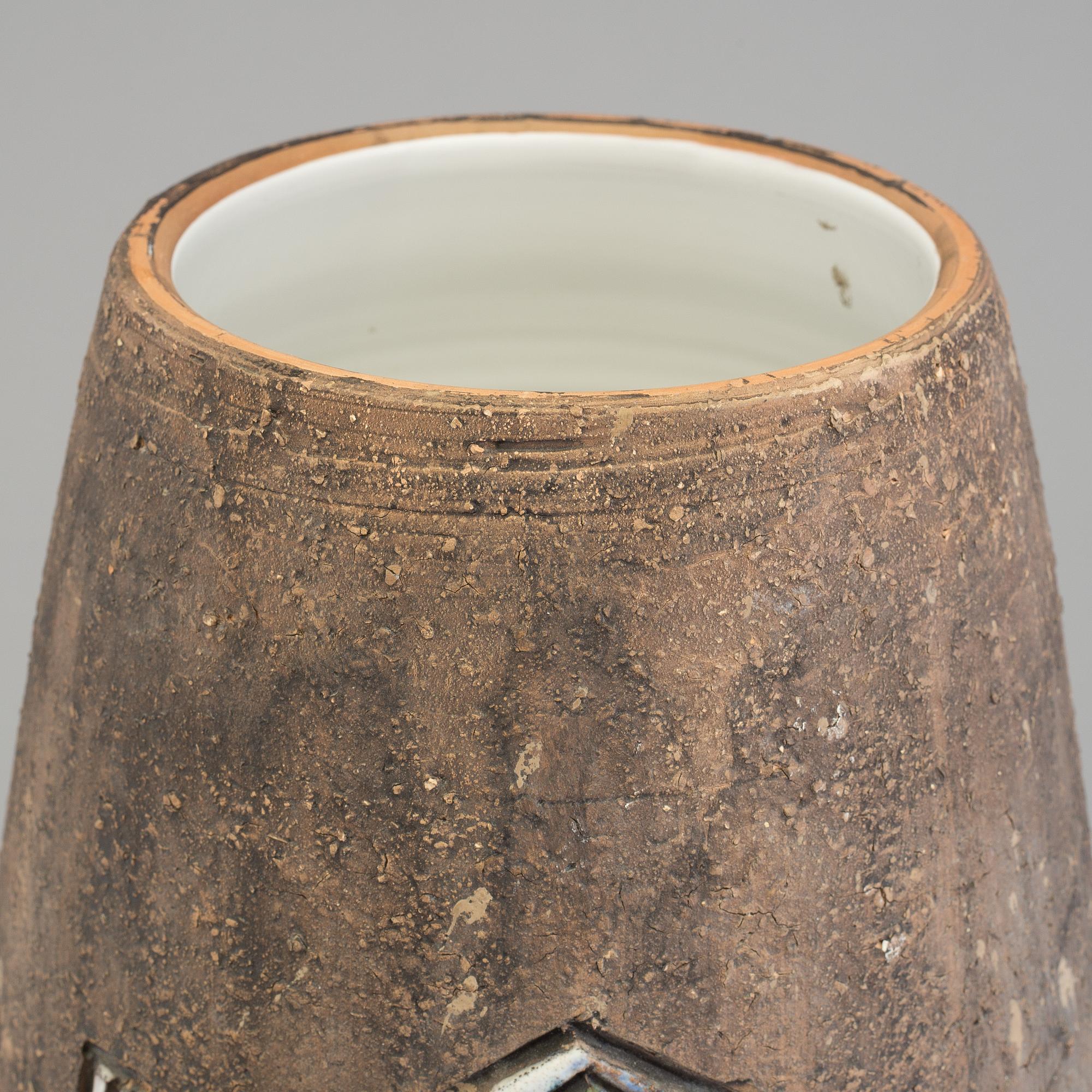 MARIAN ZAWADZKI, a large ceramic vase from Tilgmans, signed and dated 1965.