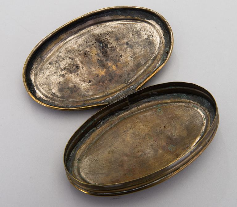 Ten 19th century snuff boxes, one from the 18th century. Sweden, Finland, Holland.
