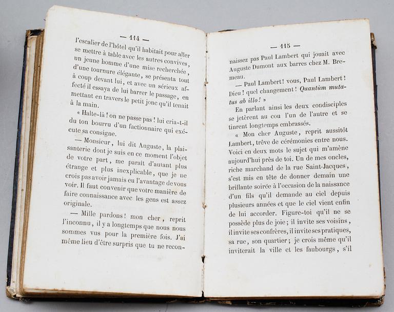 SAMLING BÖCKER, 24 st, Frankrike, 1800-talets första hälft.
