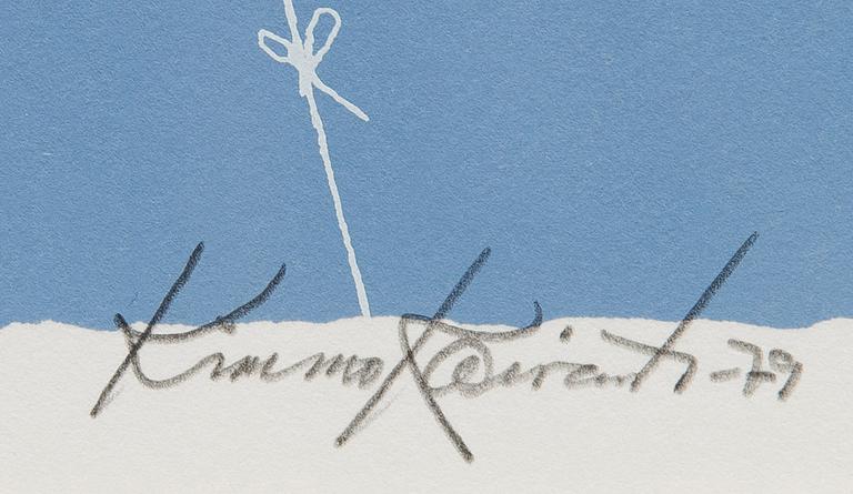 KIMMO KAIVANTO, värilitografia, signeerattu, päivätty -79 ja numeroitu 42/200.
