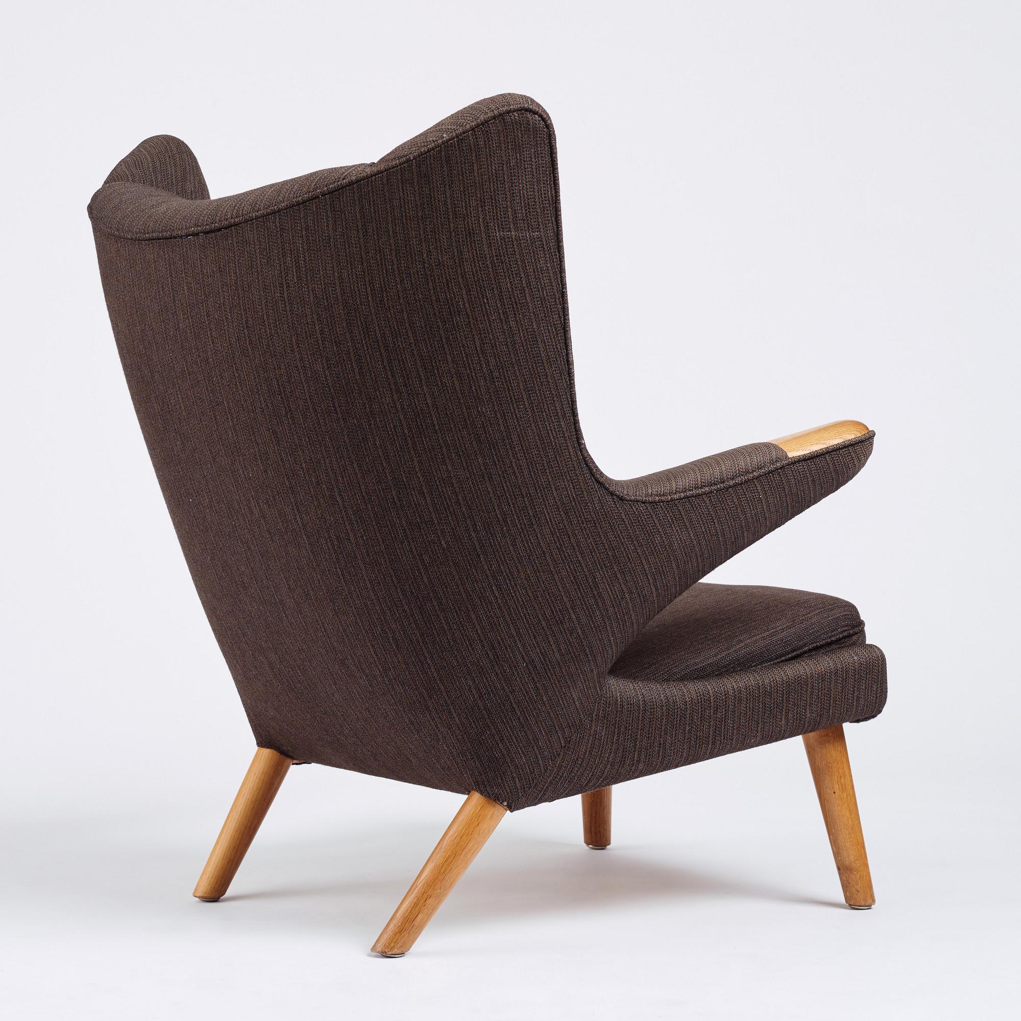 Hans J. Wegner, a 'Papa bear' easy chair, AP-stolen, Denmark, 1950s-1960s. Designed in 1952.