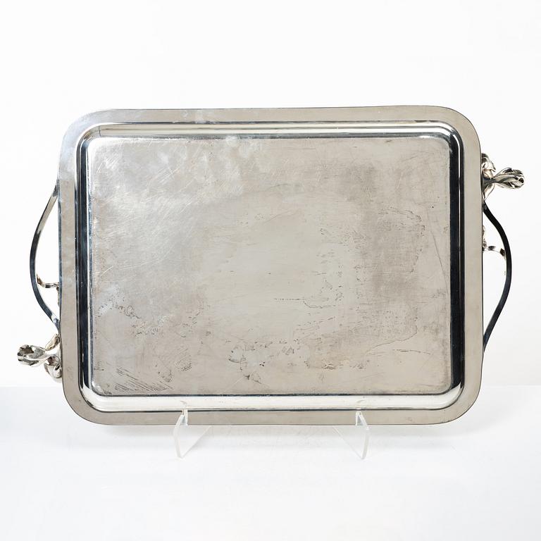 Christofle, tray, silverplate, late 20th century.