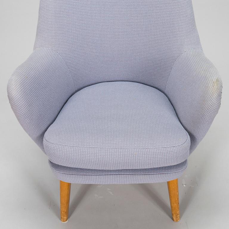 Carl Gustaf Hiort af Ornäs, fåtölj, "Pedro", för Hiort Tuote Puunveisto Oy - Träsnideri Ab, 1900-talets mitt.