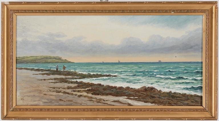 CARL CONRAD STILLING, ett par, olja på duk, monogramsignerade, tidigt 1900-tal.