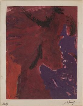 ADJA YUNKERS, gouache, signed and dated 1959.