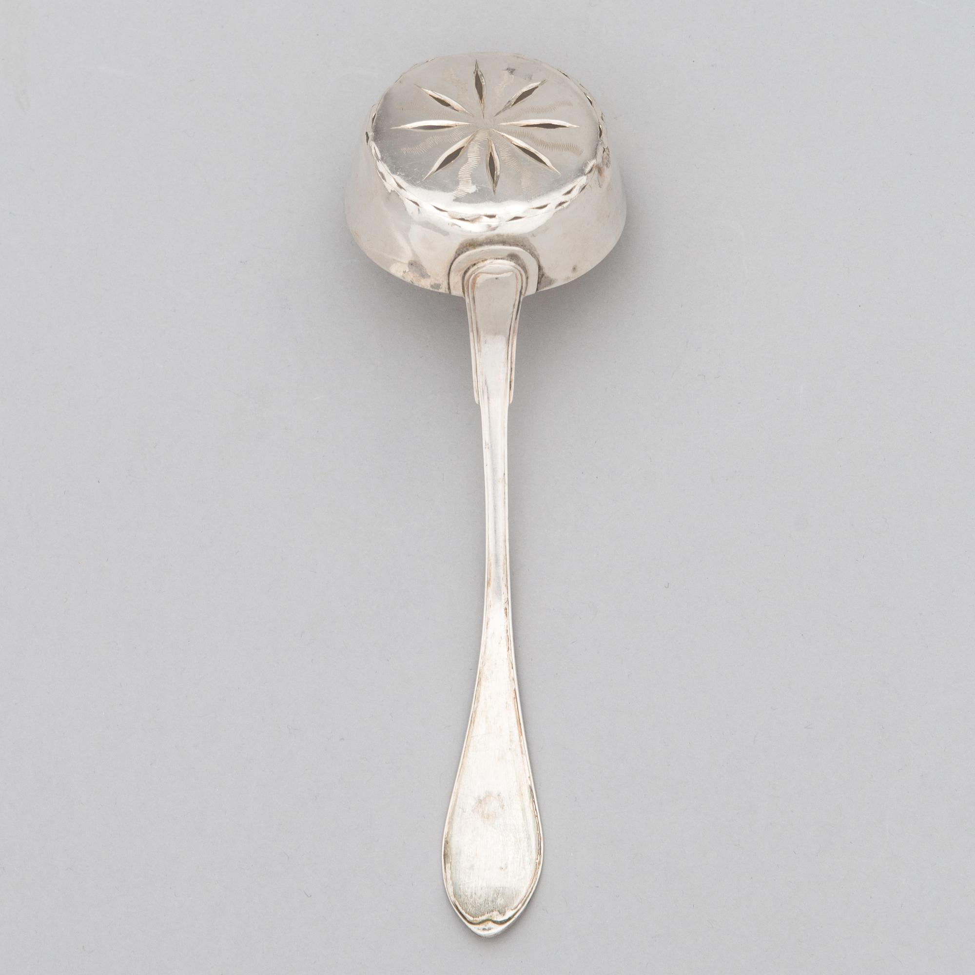 Johan Zettersten, A 19th-century silver sprinkle spoon, Lovisa, Finland 1818.