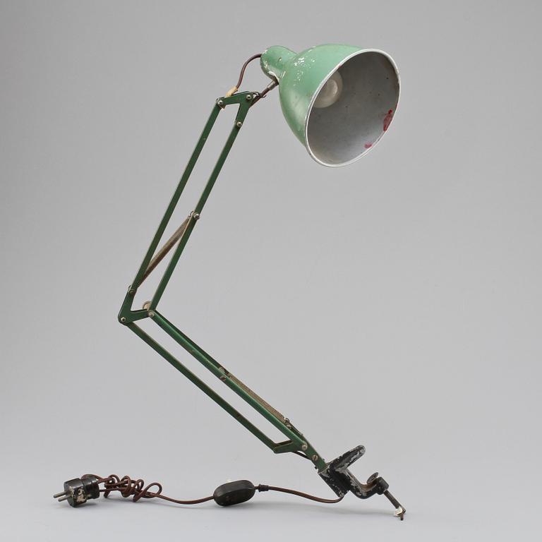 SKRIVBORDSLAMPA, 1900-talets första hälft.