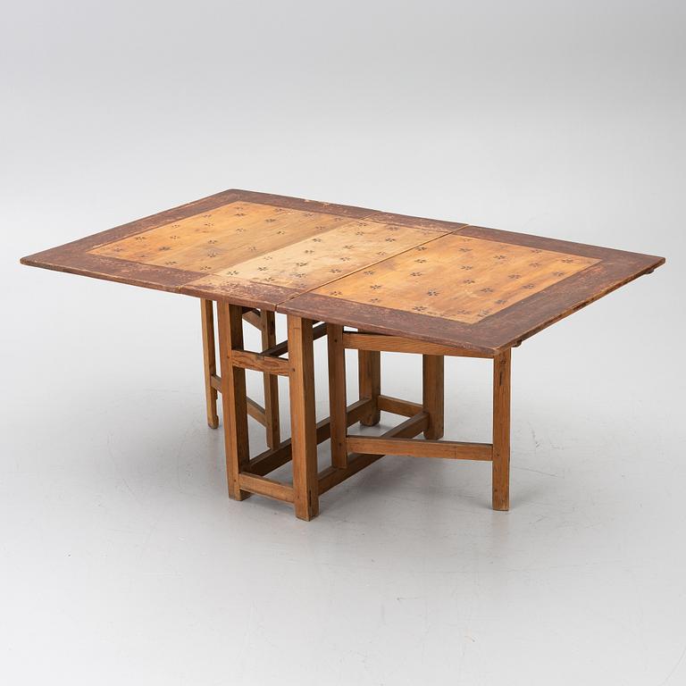 Drop-leaf table, 19th century.