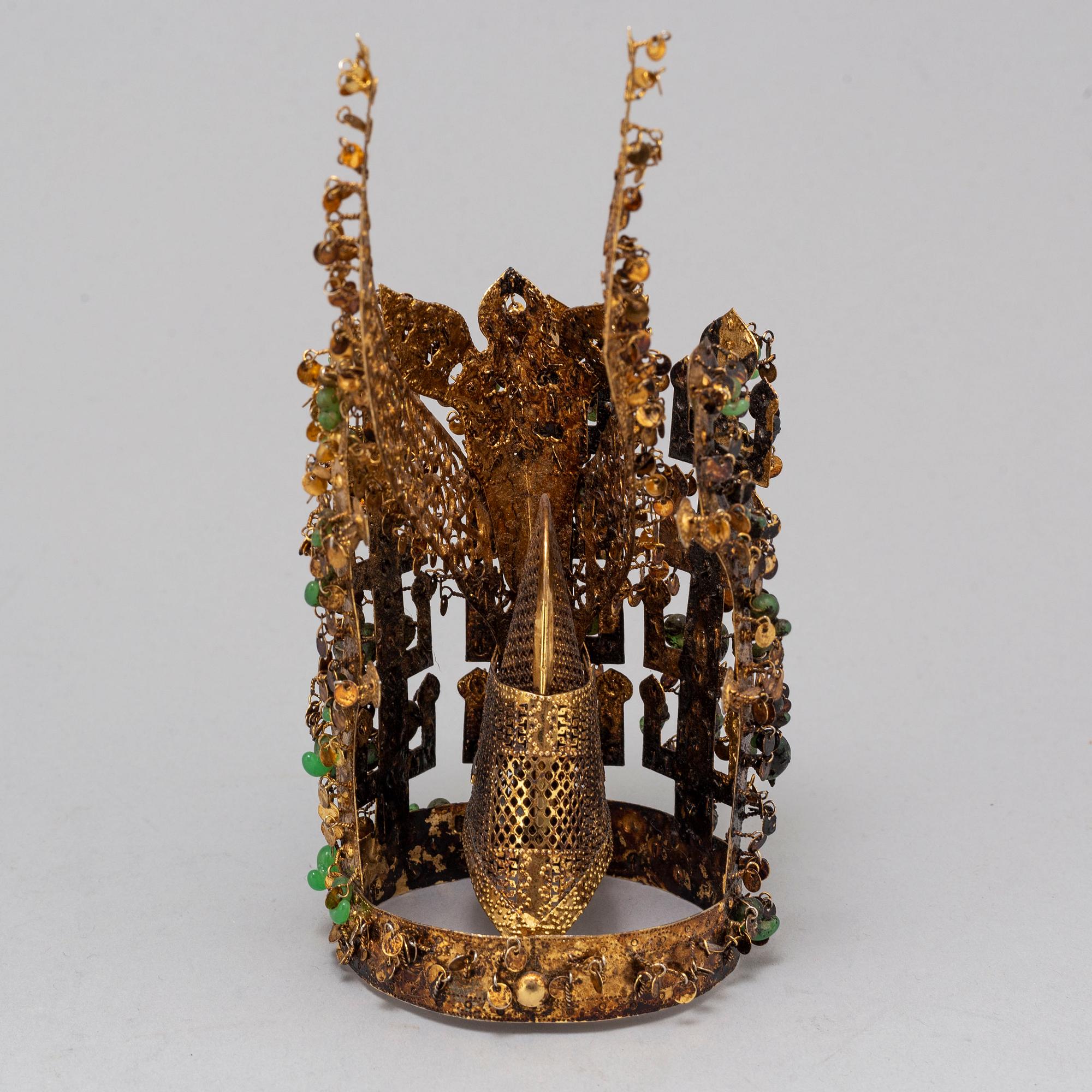 An early 20th century Silla style (Korea) crown.