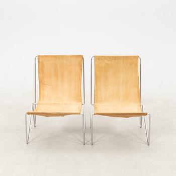 Verner Panton, a pair of "Bachelor chair" armchairs, designed in 1955.