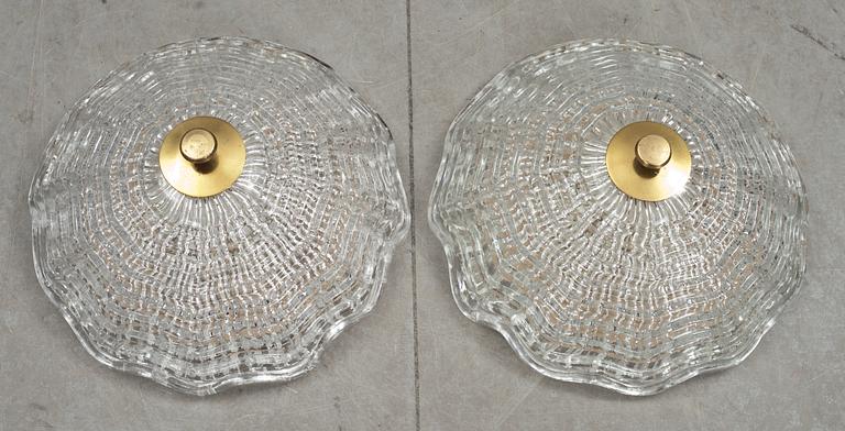 TAKPLAFONDER ett par, Carl fagerlund, Orrefors.