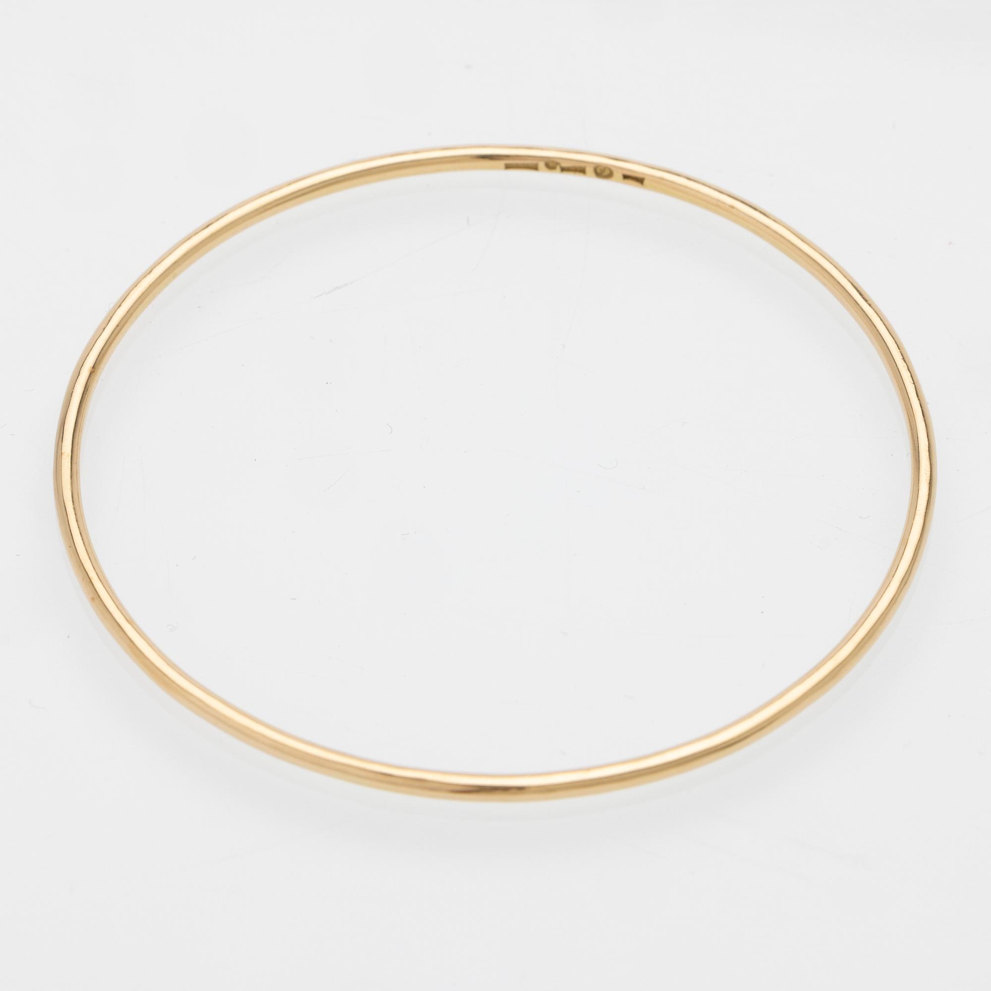 Johan Jobring, Stelt armband 18K guld, Halmstad 2023.