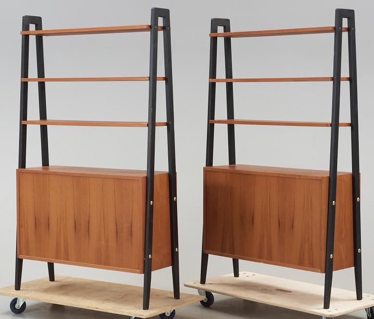 Bokhylla, 2 delar, "Tema", Gillis Lundgren, Ikea, 1950-/60-tal.