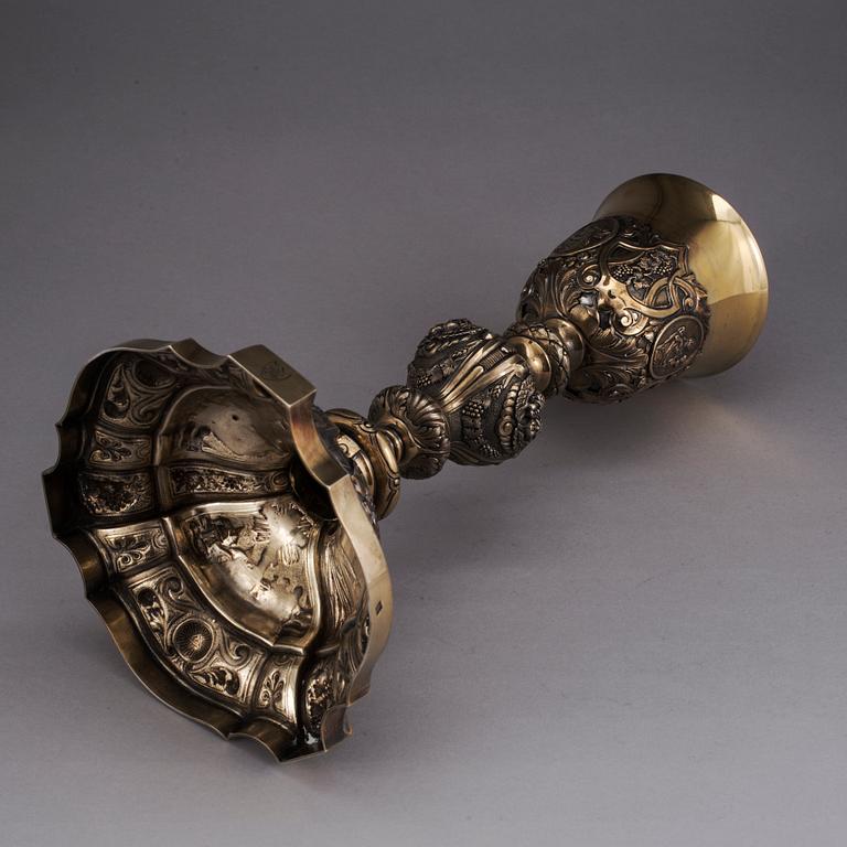 KALK, silver, Frankrike. Barockstil, 1900-tal. Vikt ca 615 gram.