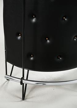 BARDISK samt BARSTOLAR, 3 st, 1950/60-tal.