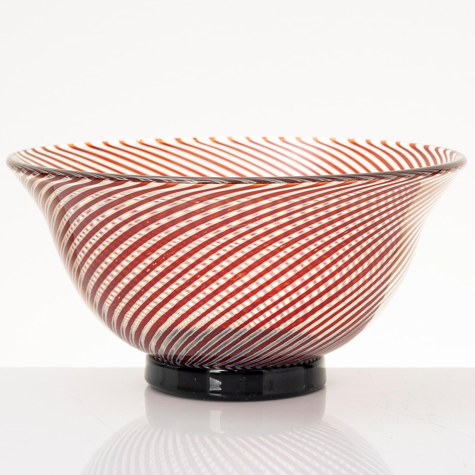 Edward Hald, skål, slipgraal, Orrefors.