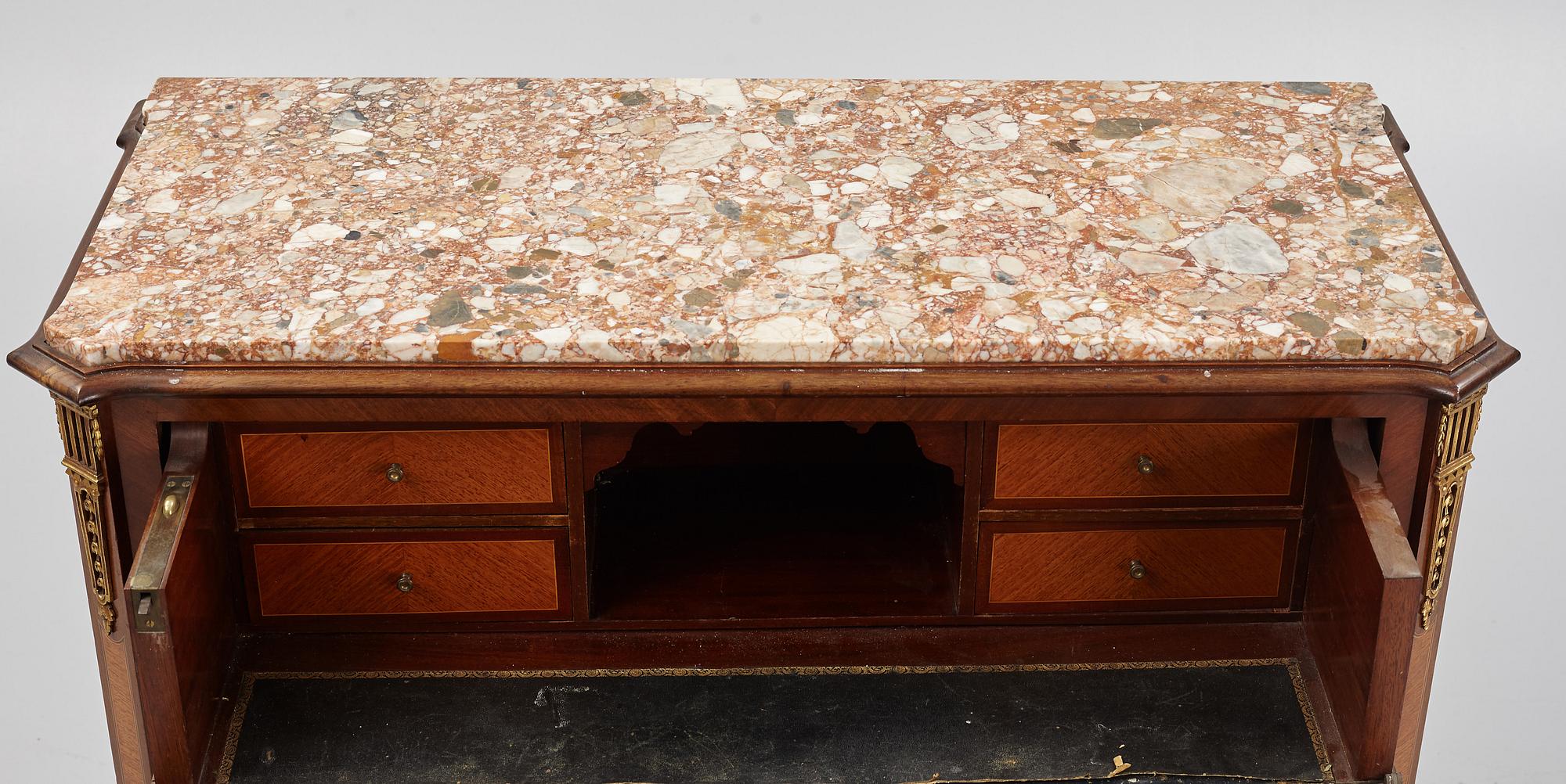 A Louis XVI-style bureau from the second half of the 20th century.