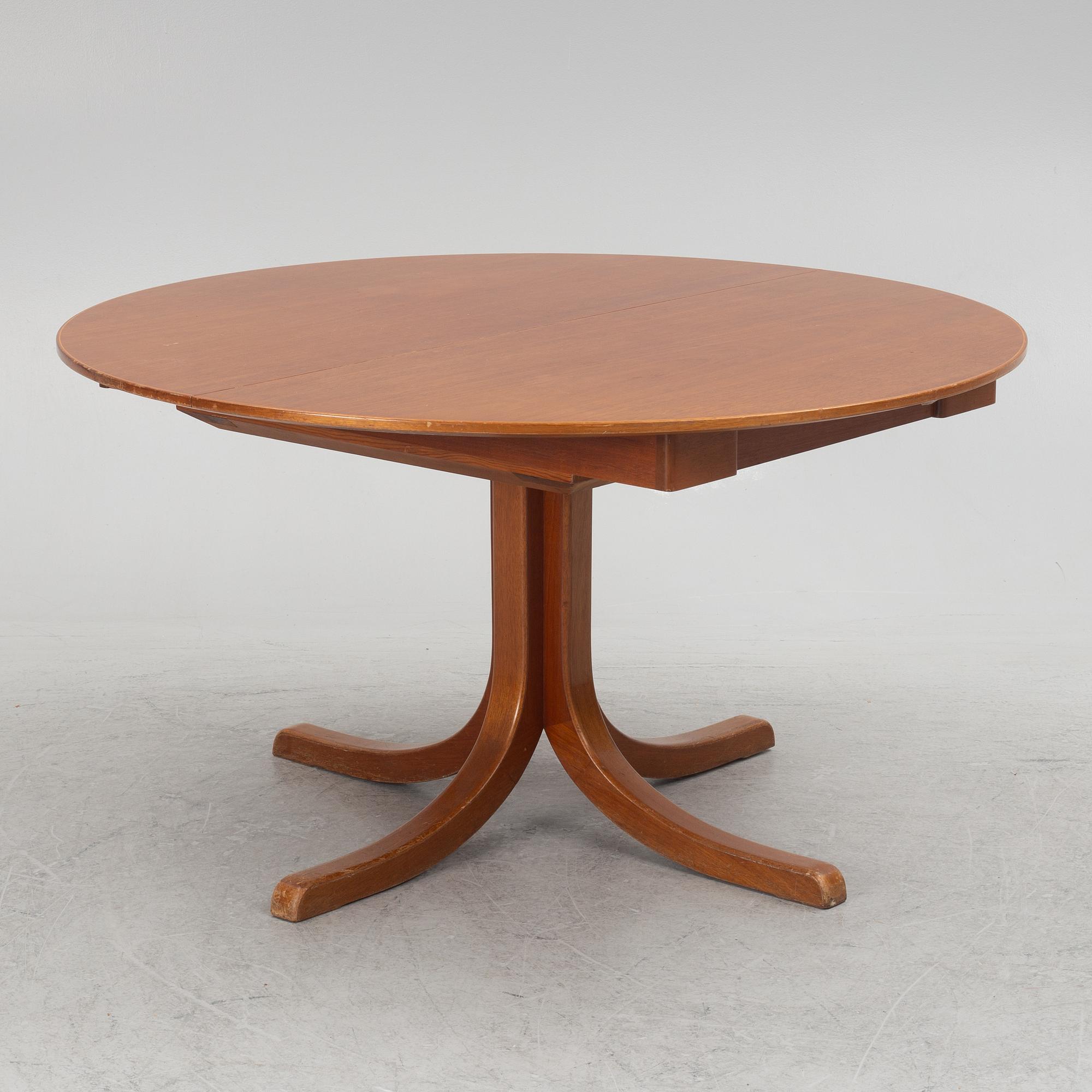 Josef Frank, a model 771 dining table, Firma Svenskt Tenn, Sweden, before 1985.