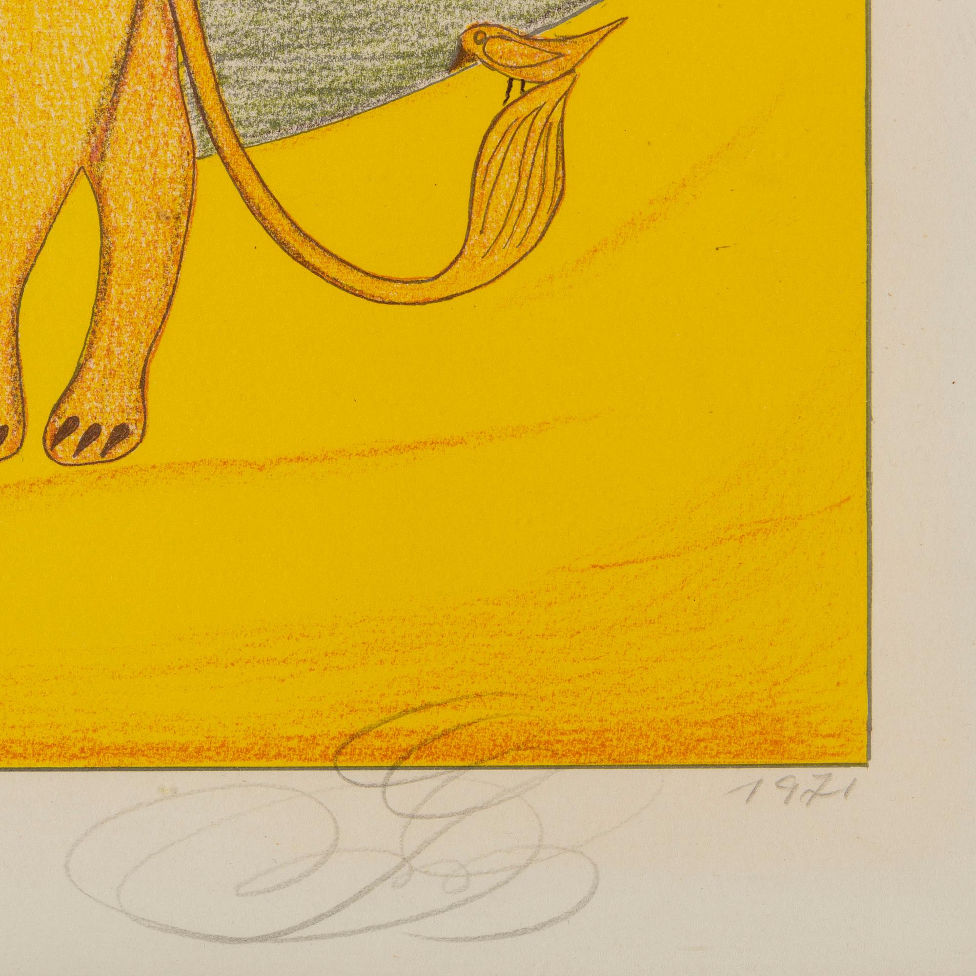 FRIEDRICH SCHRÖDER-SONNENSTERN, färglitografi, signerad och numrerad 108/275. daterad 1971.