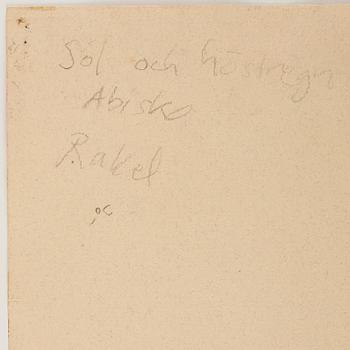 Isaac Grünewald, Sund and autumn rain - Abisko.