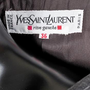 YVES SAINT LAURENT, a grey wool jacket.