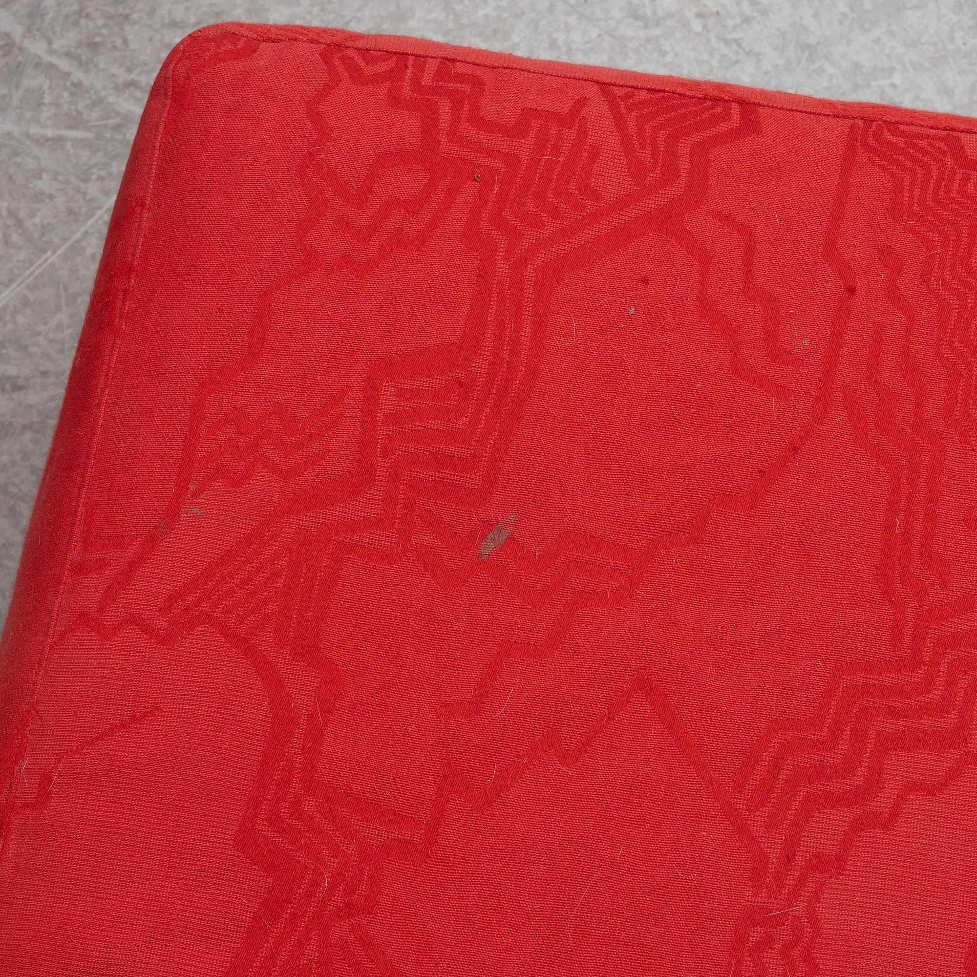 Sofa and footstool, Eilersen, Denmark late 20th Century.