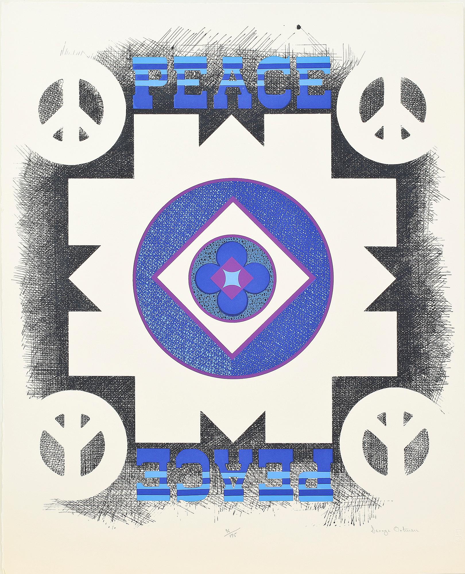 FÄRGLITOGRAFIER, 7 st, ur portfolion; Peace Portfolio, 1970.