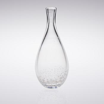 VAS / FLASKA, glas, signerad K. Franck Iittala.