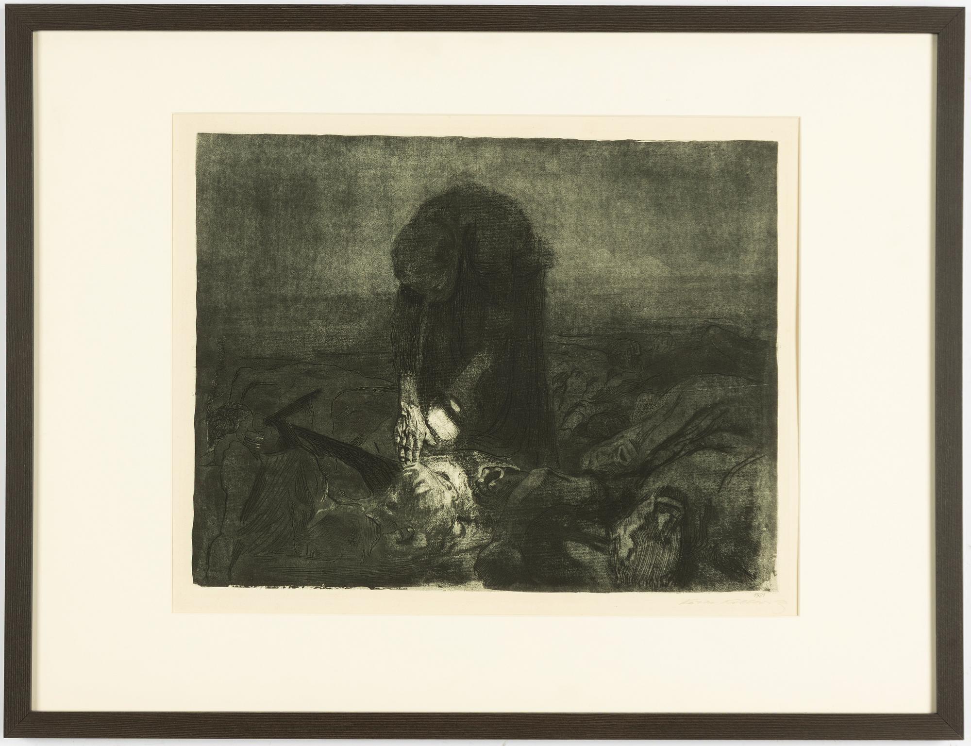 Käthe Kollwitz, "Schlachtfeld" from: Bauernkrieg (Peasant's War).