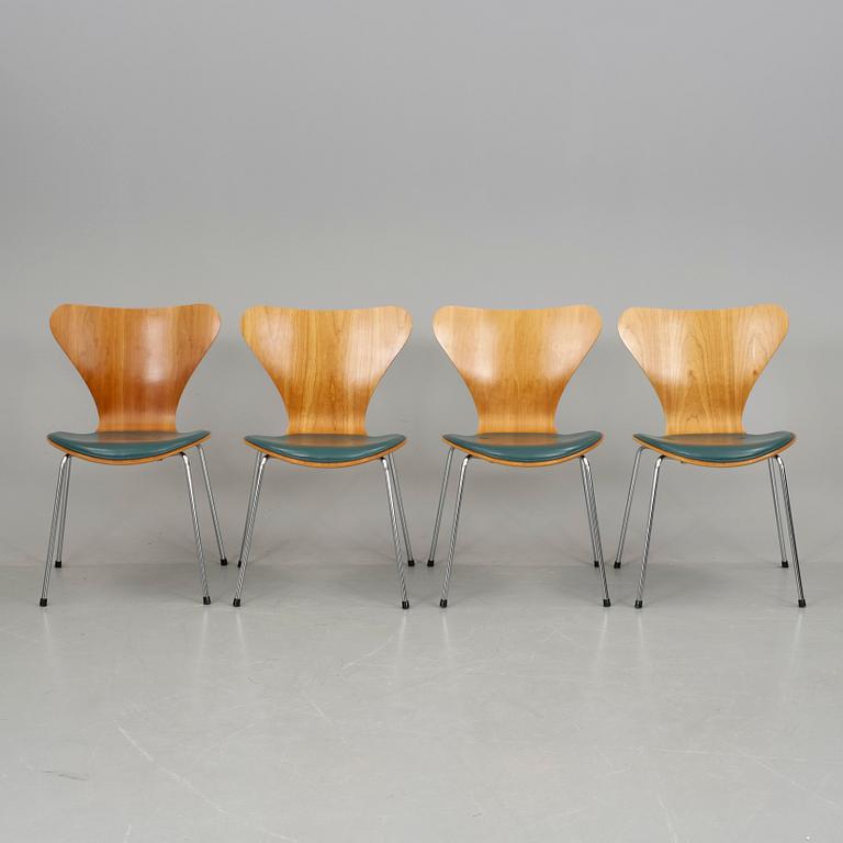 STOLAR, 4 st, "Sjuan", Arne Jacobsen, Fritz Hansen, 1996.