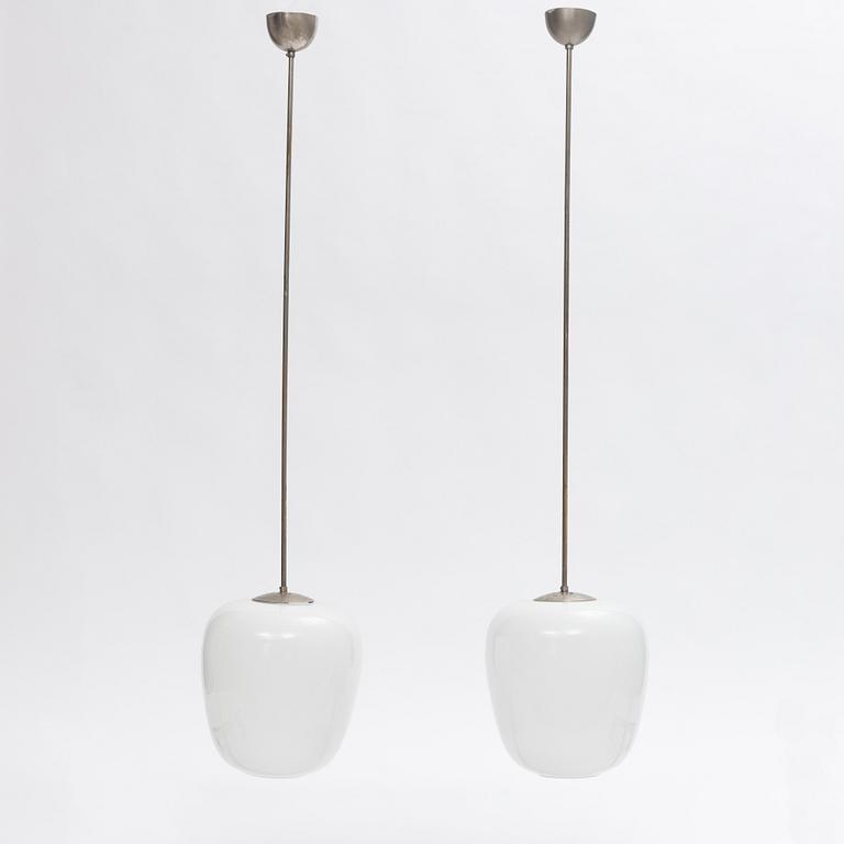 Asea, a pair of ceiling lamps, Swedish Modern 1940s.