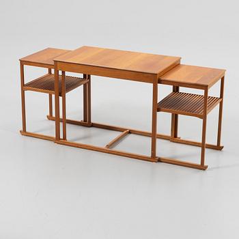 Carl Malmsten, set table 3 pieces, "The Sledge", late 20th century.