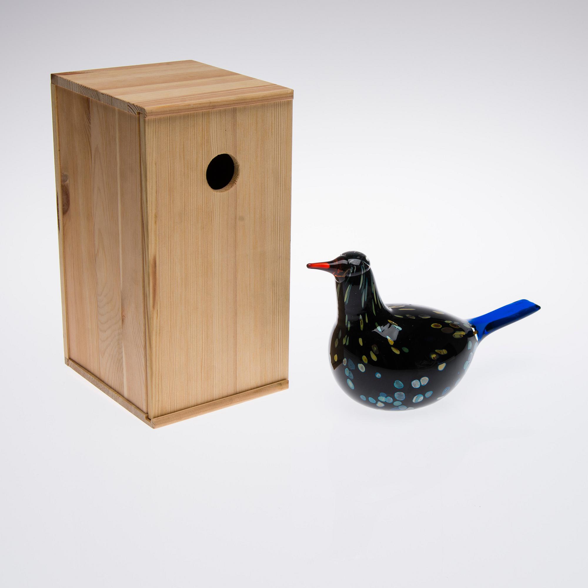 VUOSILINTU 2003, lasia, signeerattu O.Toikka Nuutajärvi.