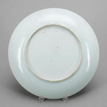 TALLRIK, porslin, Kina, Qianlong 1700-tal.
