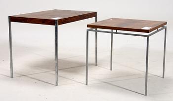 SATSBORD, 2 delar, stämplat Furnituremaker Danish controll. 1960-tal.