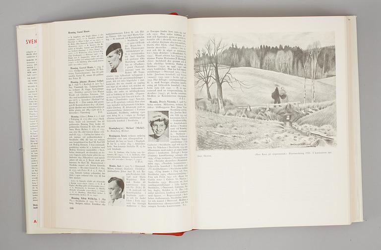 BÖCKER, 5 volymer, Svenskt Konstnärslexikon I-V, Allhems Förlag, 1952-1967.