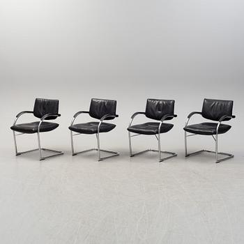 Four Vitra armchairs, 20th century.