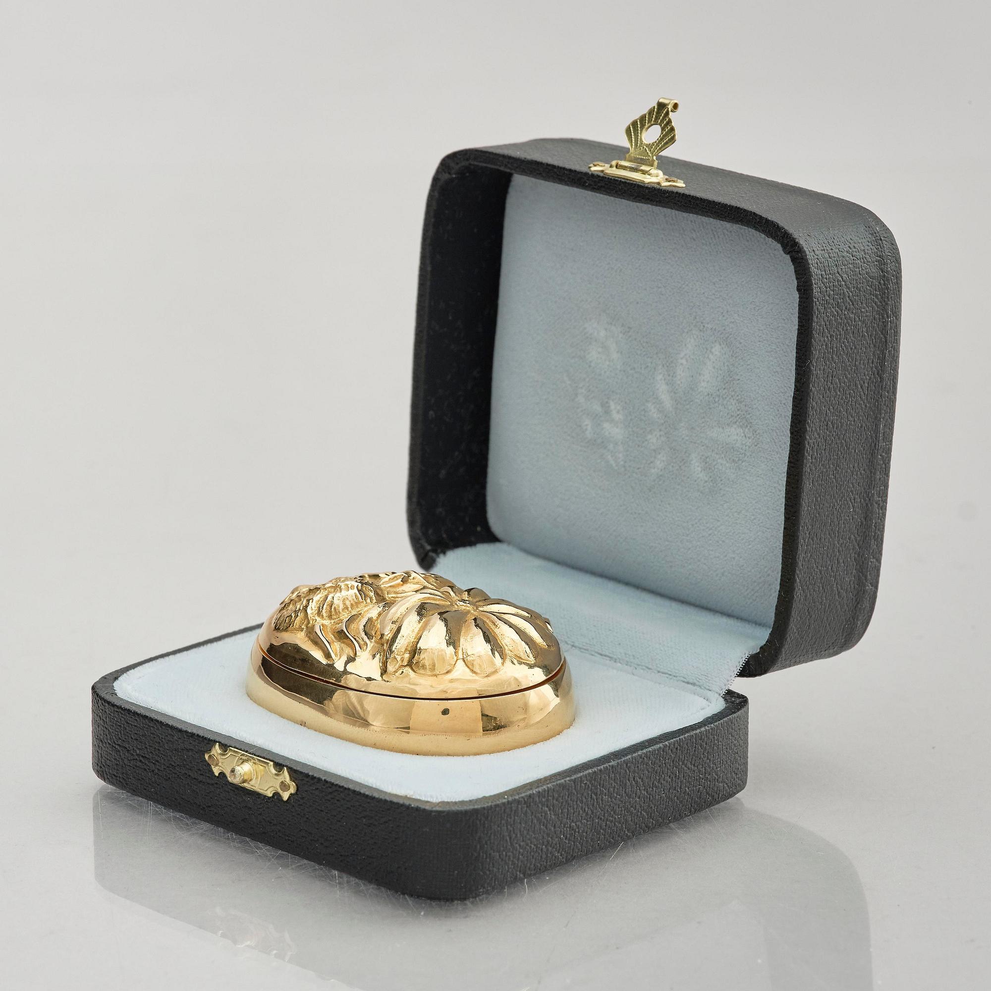 Olle Ohlsson, an 18k gold box, Stockholm, Sweden 1978.
