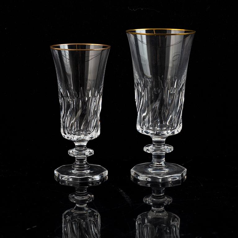 Elis Bergh, glasservice, 121 delar, "Ulriksdal", Kosta, 1900-tal.