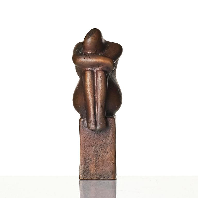 Lisa Larson, a "Meditation" bronze sculpture, Scandia Present, ca 1978, ed. 348/999.