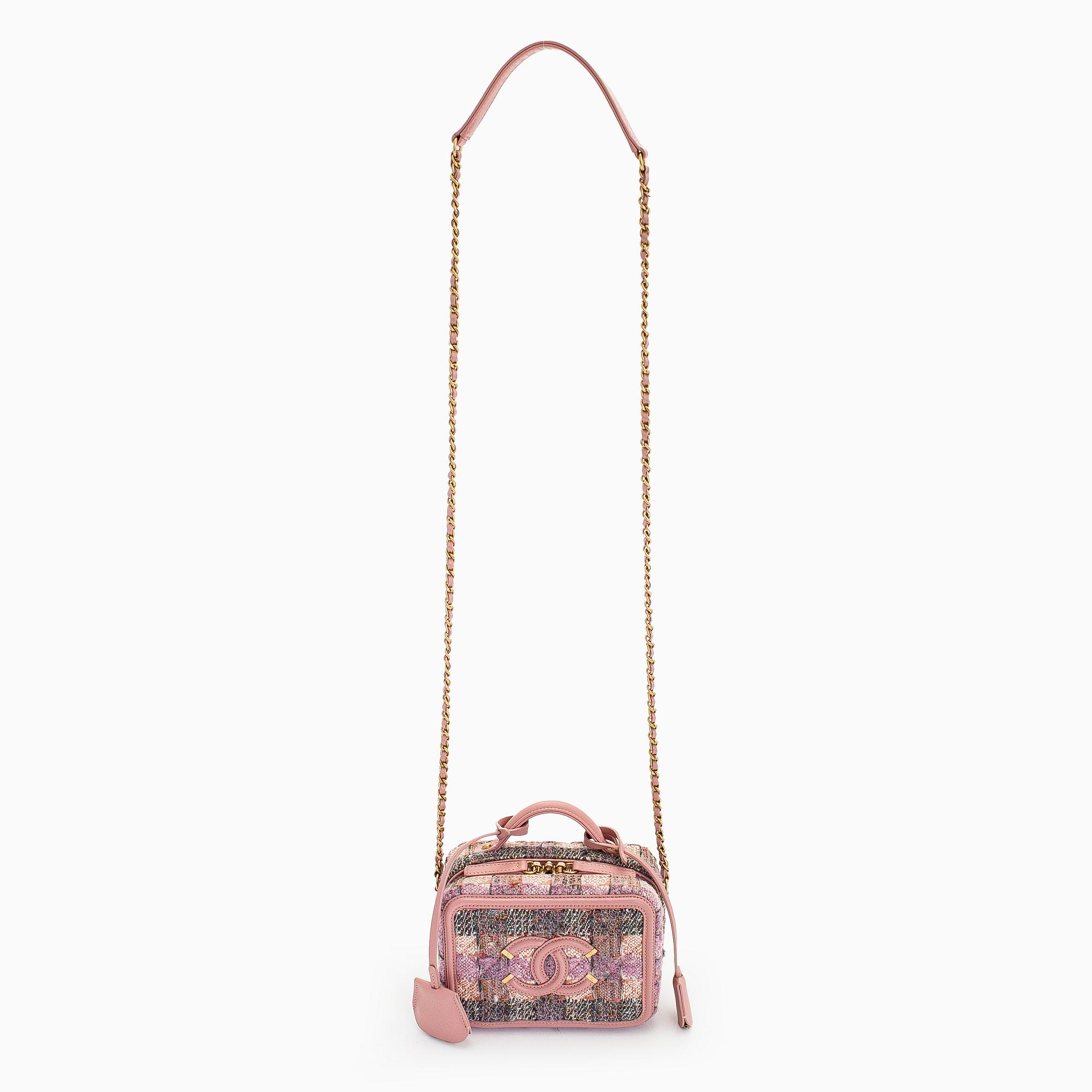 Chanel, a "Small Tweed Filigree Vanity Case" bag, 2019.